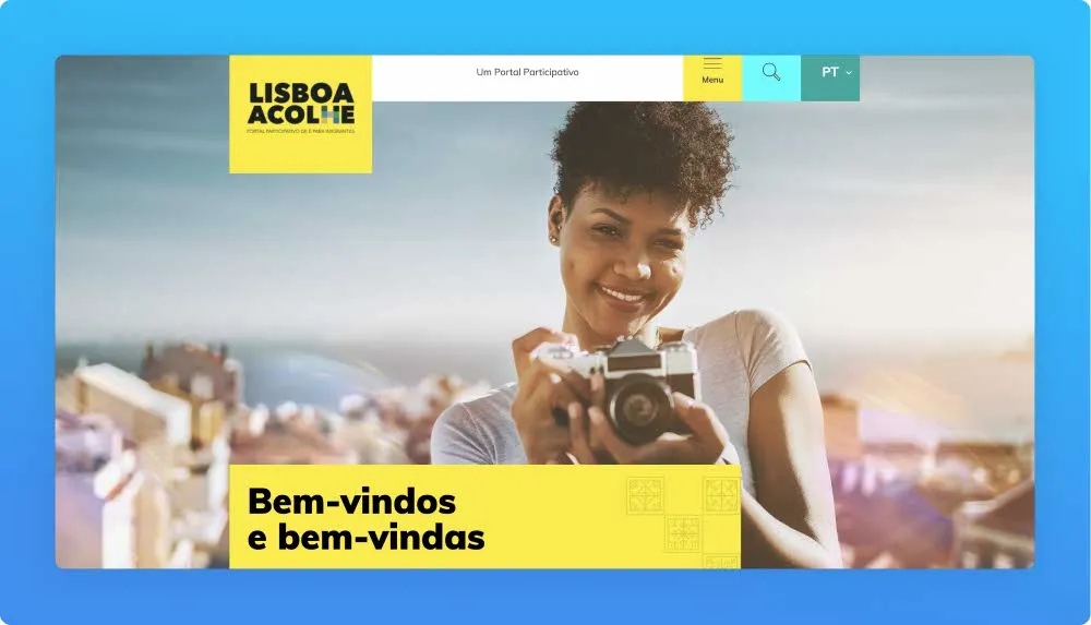 Lisbon Foundation Lisboa Acolhe website screenshot