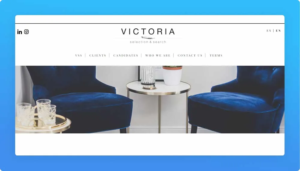 Recruitment agency Victoria website screenshot