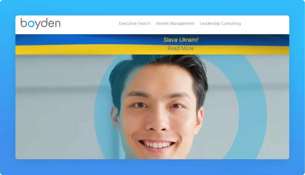 Recruitment Agency Boyden website screenshot