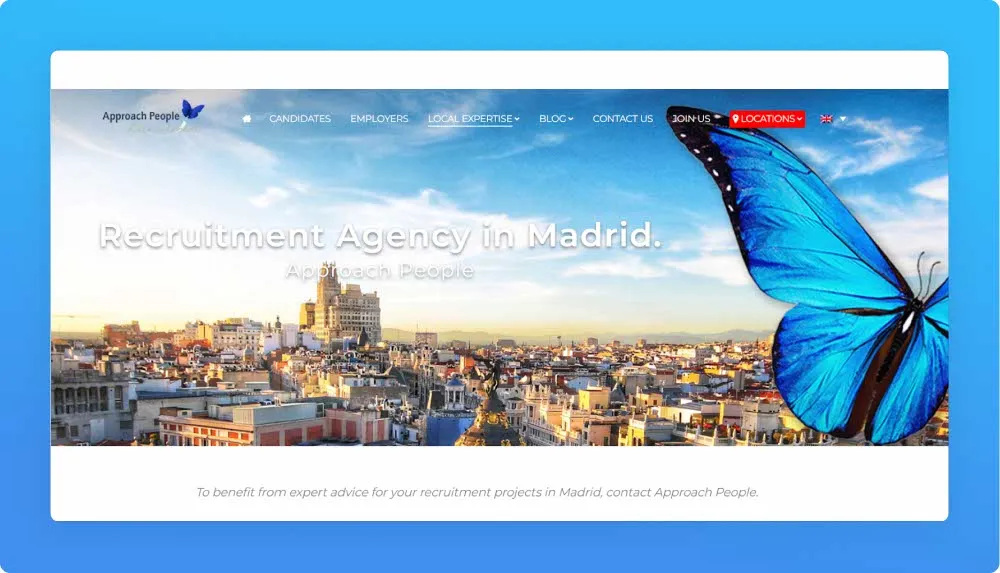 Recruitment Agency Approach People website screenshot