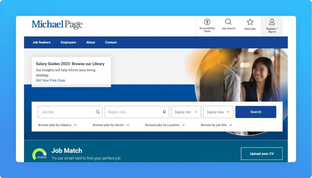 Michael Page Webpage