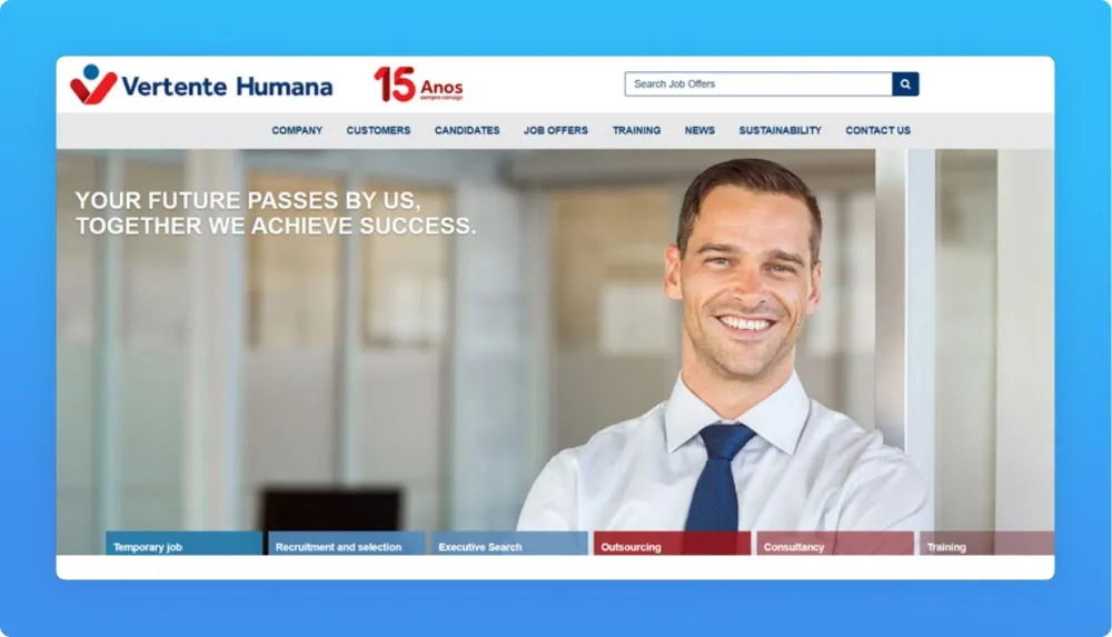 Vertente Humana webpage