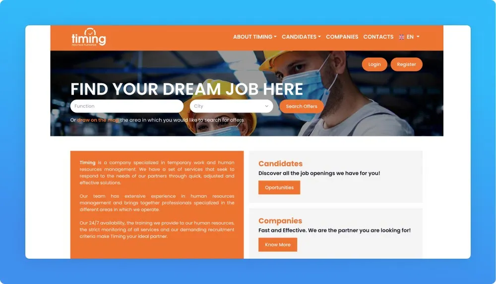 Timing Webpage
