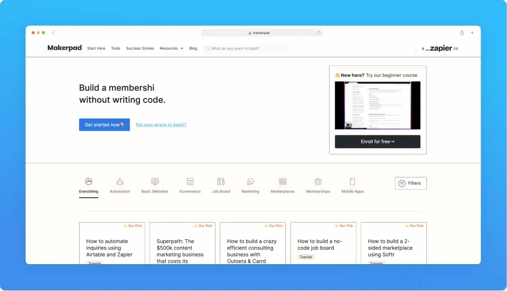 Upwork like websites - Markerpad screenshot