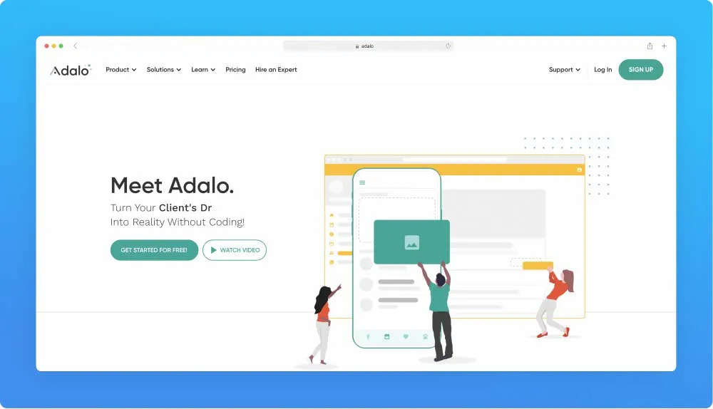 Upwork like websites - Adalo screenshot
