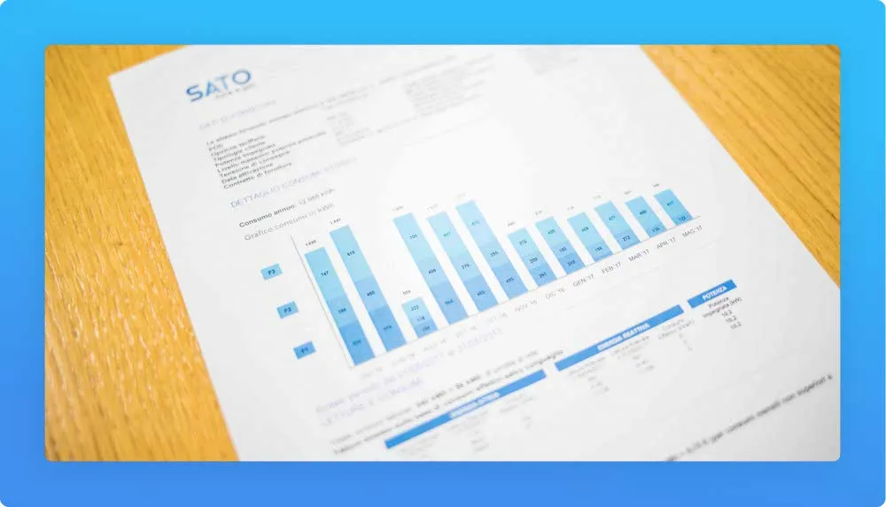 A financial analyst spreadsheet