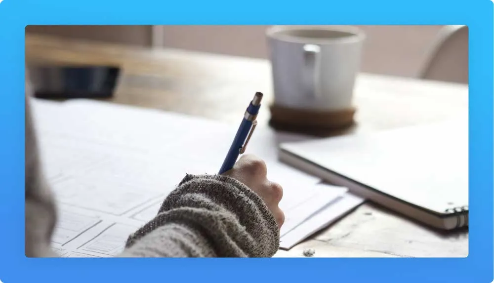notebook, paper work, coffee mug, taking notes, up skilling  