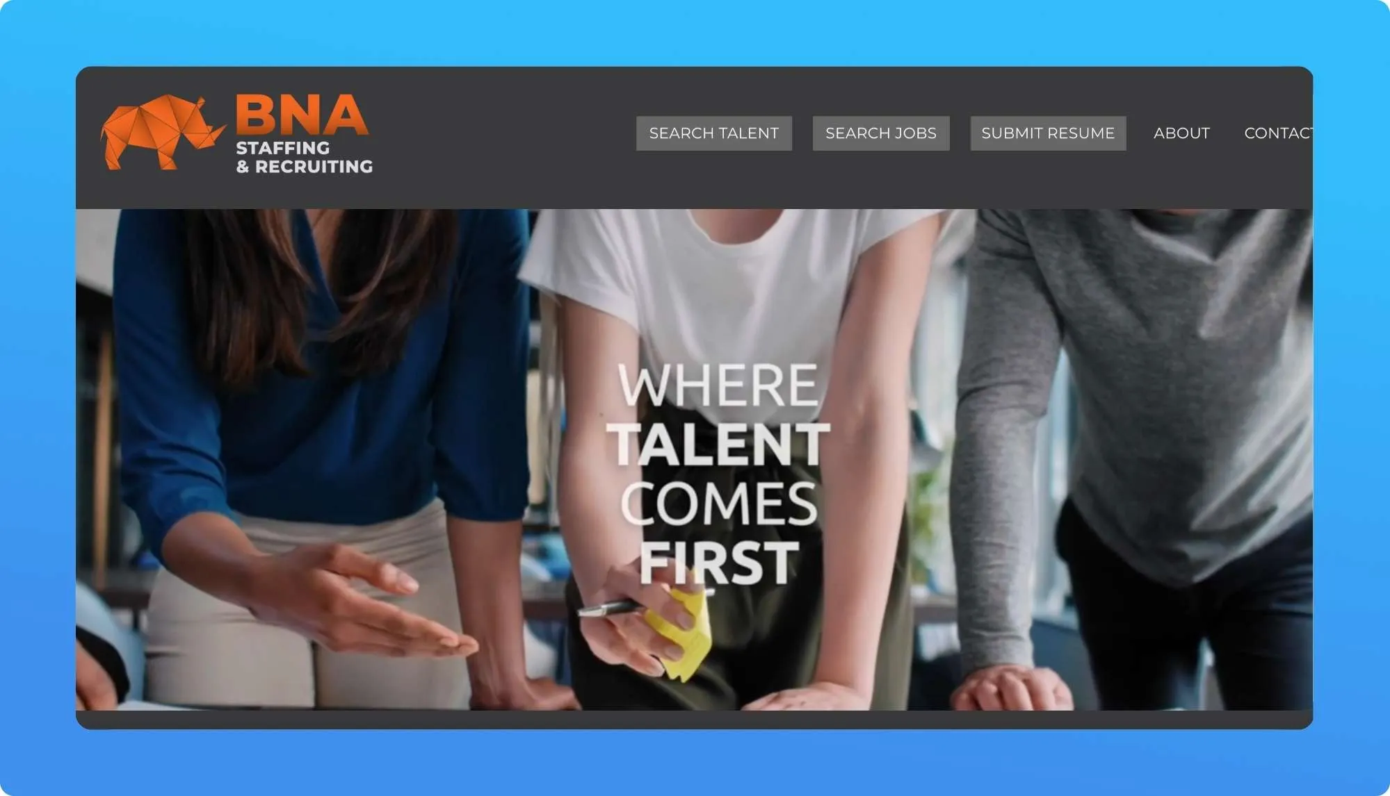 BNA Staffing Website