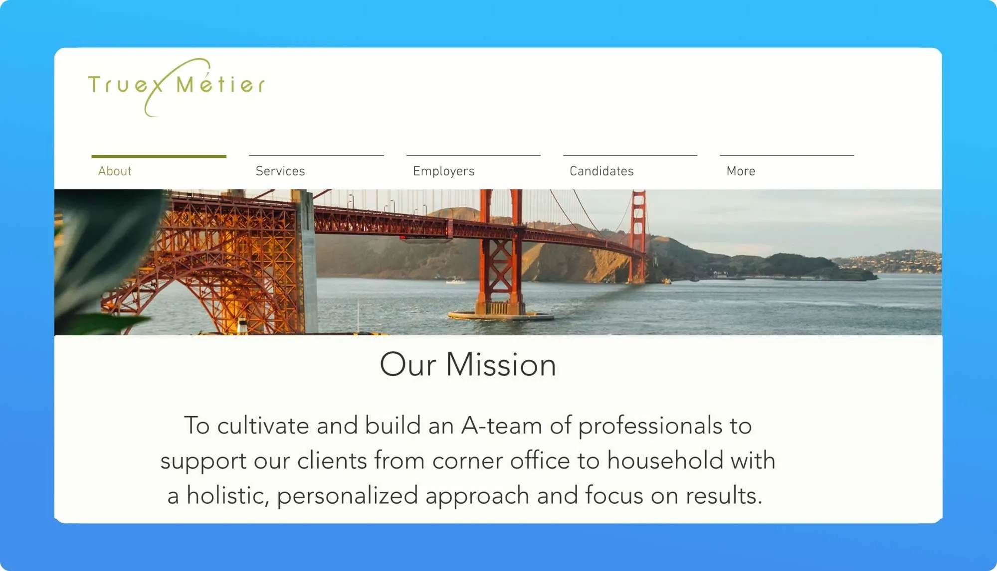 Truex Métier Website