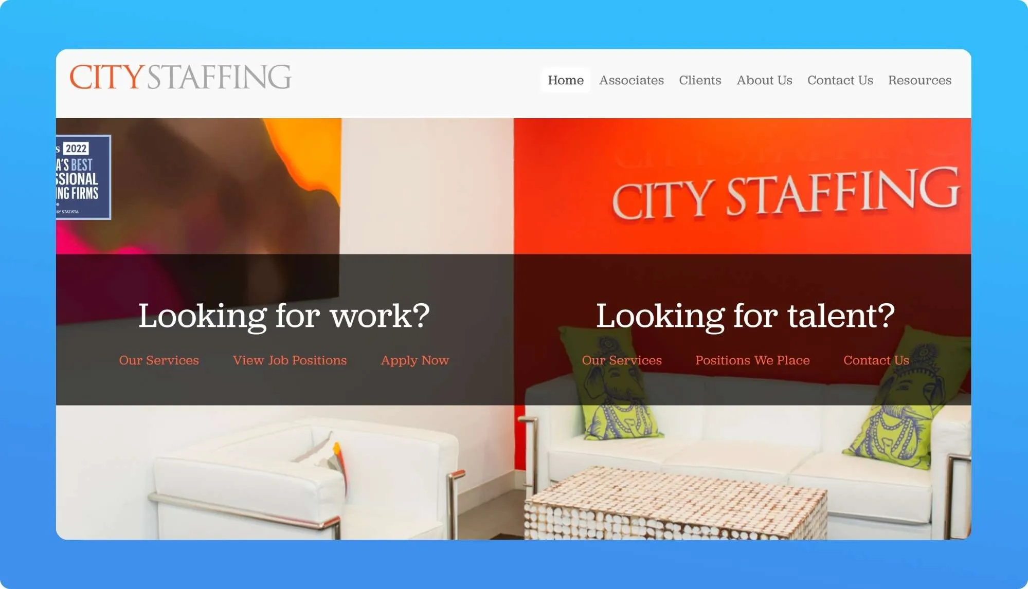 City Staffing Website