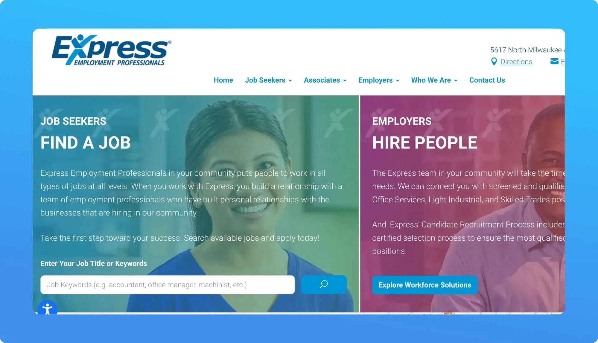 Express Employment Professionals Website