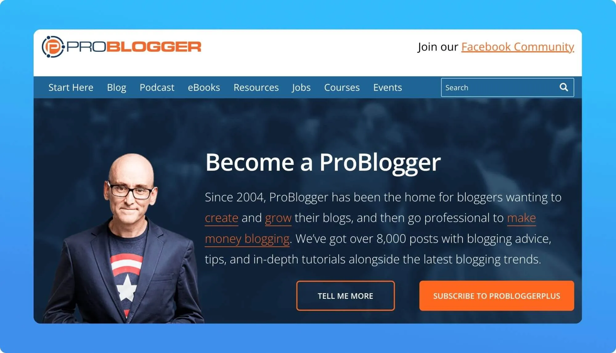 Screenshot of a job boad for creatives