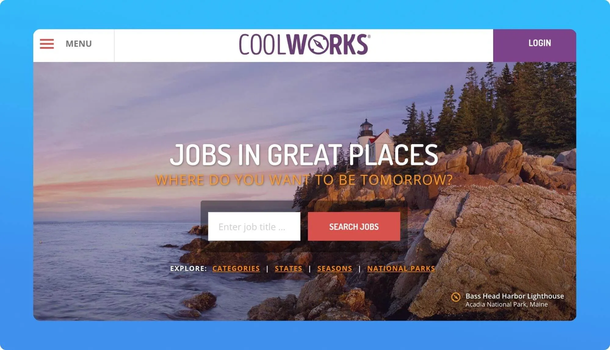 Screenshot of a job board for freelancers