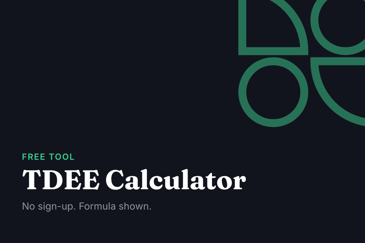 Wild Garden TDEE calculator – free tool for maintenance calories