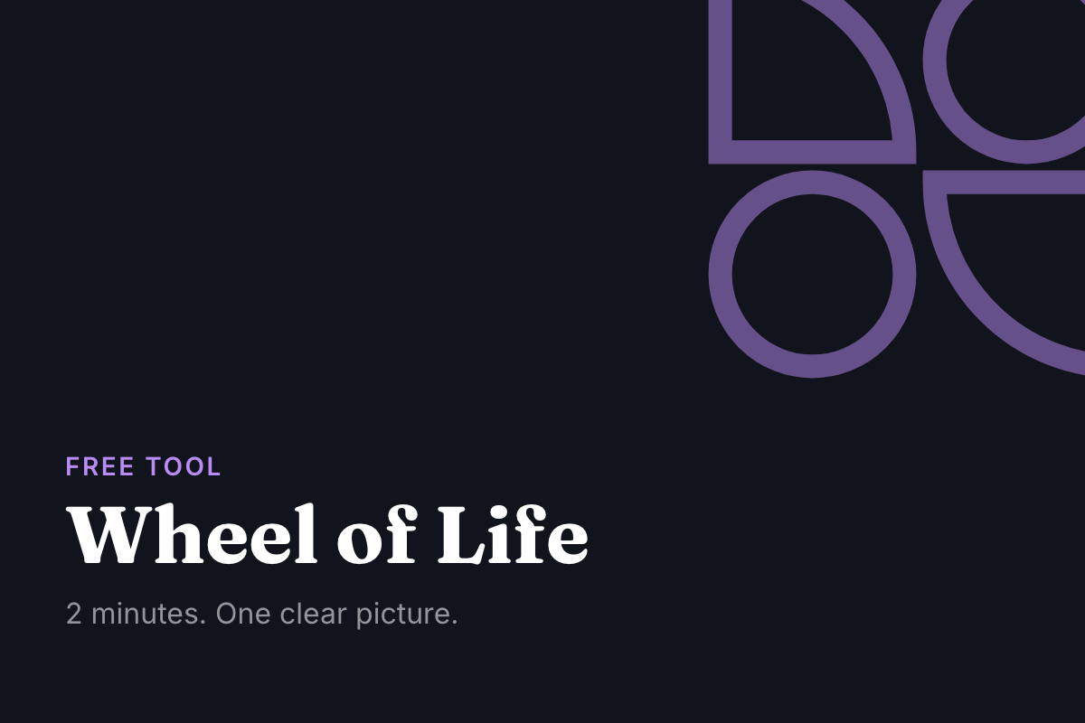 Wild Garden wheel of life – free tool covering eight life areas