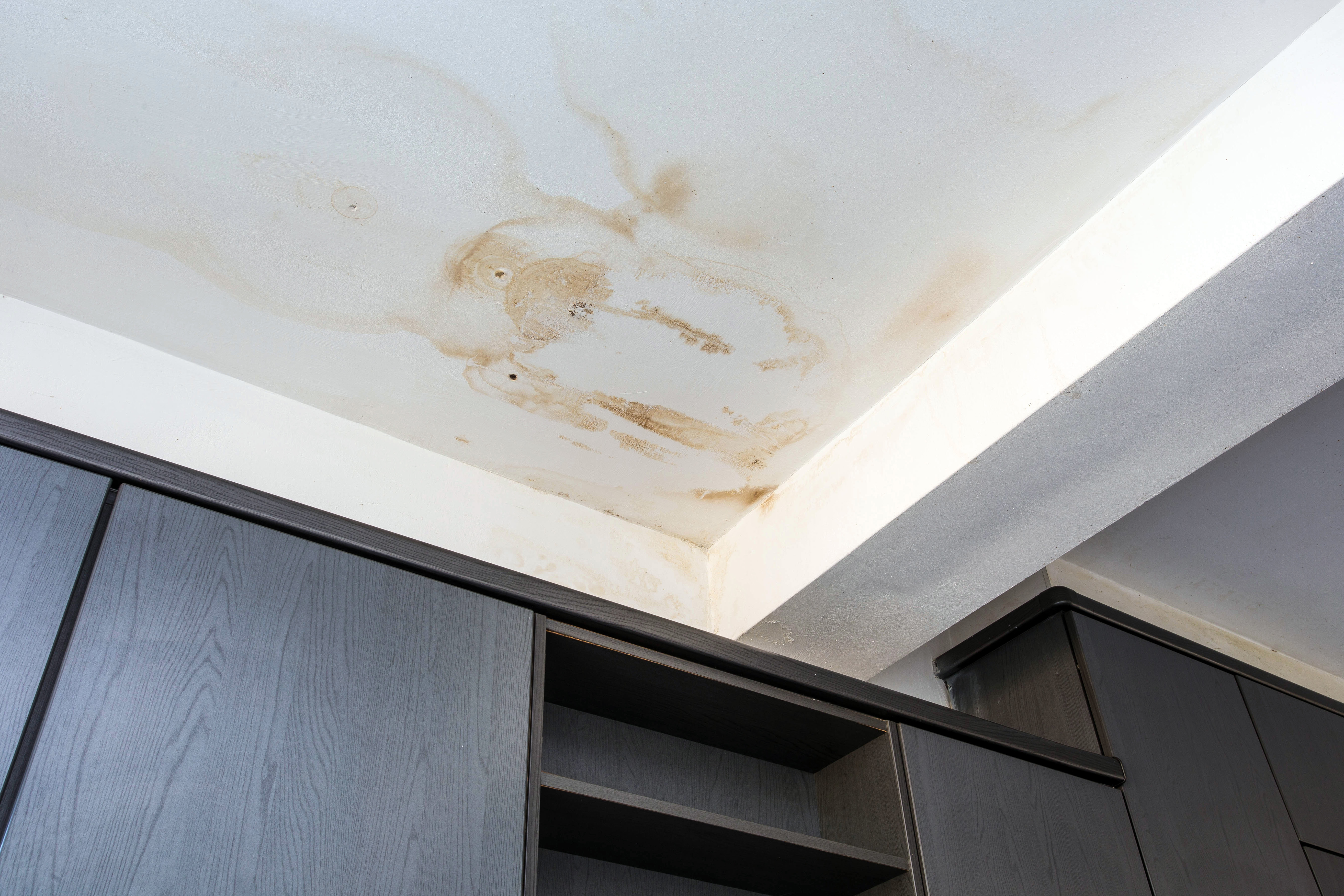 A moldy window sill