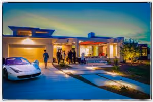 modern luxury smart home exterior