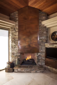 Desert Mountain custom fireplace