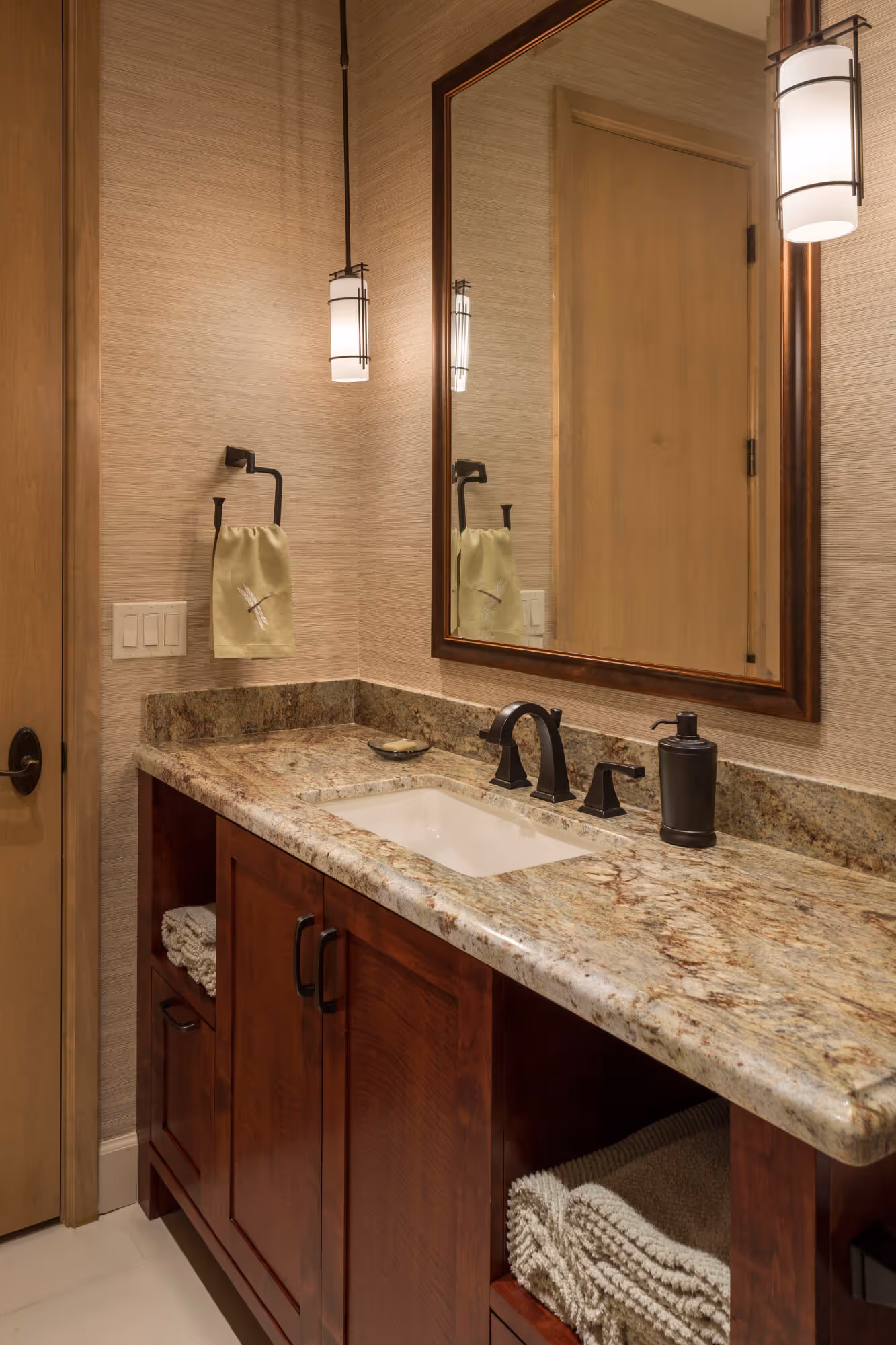 Desert Transitional Renovation in Mountain Shadows, Paradise Valley, AZ | Bathroom Vanity