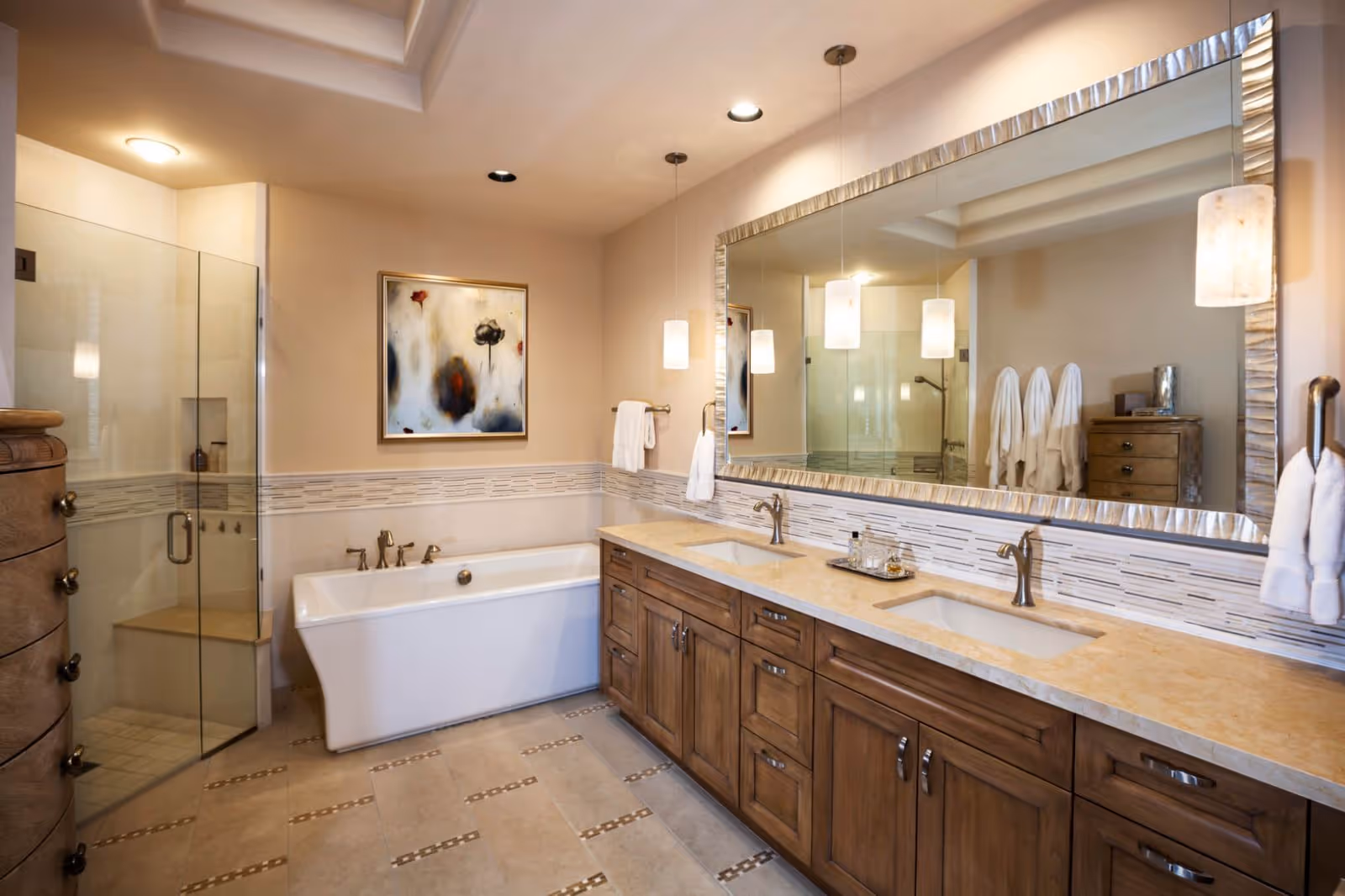 modern bathroom for Arizona interior design by Sesshu Design Associates