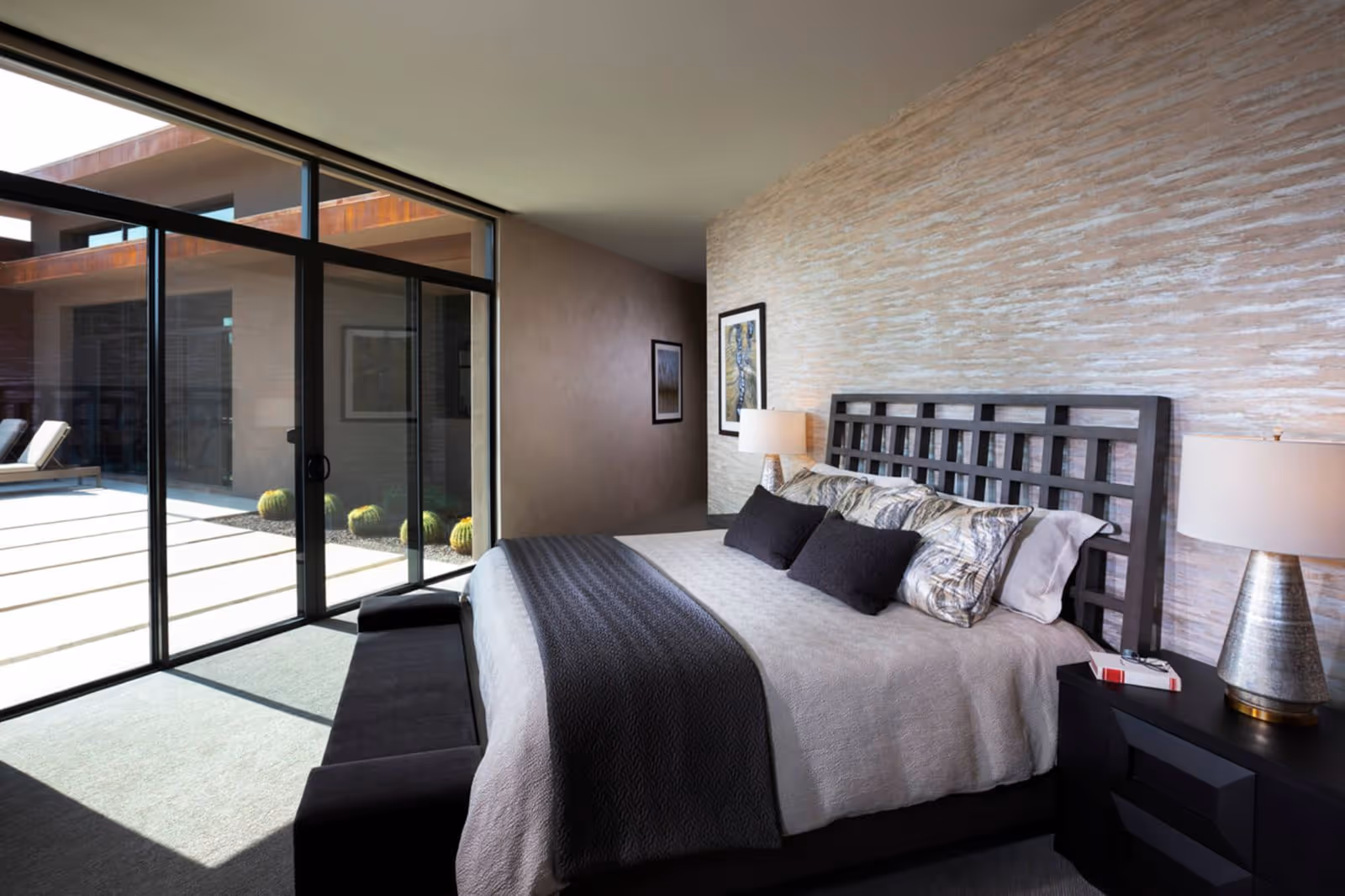modern bedroom for Arizona interior design by Sesshu Design Associates