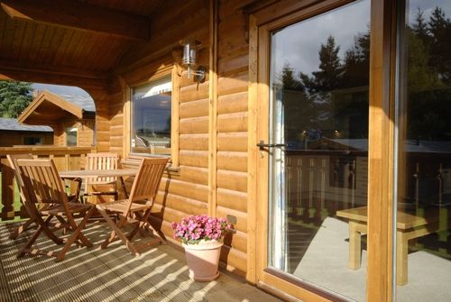 Self catering lodge balcony