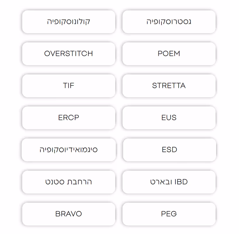 image of Endoscopic treatments variety offered by Dr. Vosko