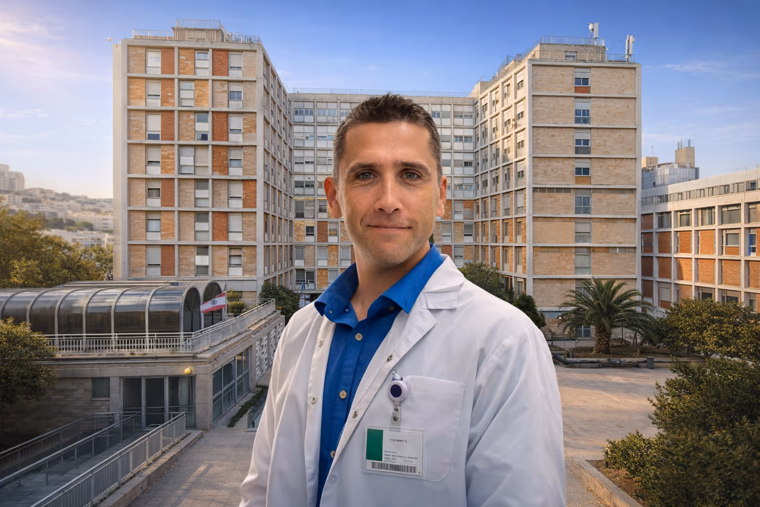 Photo of Dr Vosko at Hadassah Sharap