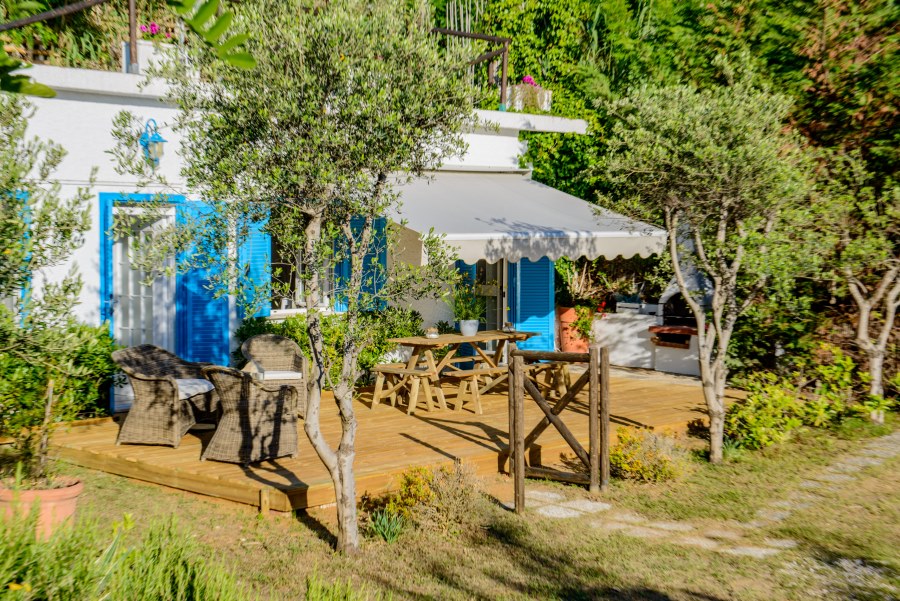 villa sul mare a Palinuro - veranda