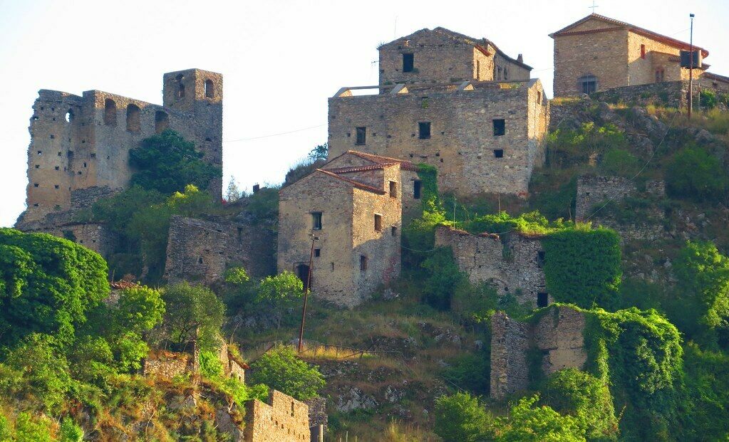 Historic medieval village in South Italy - San Severino 