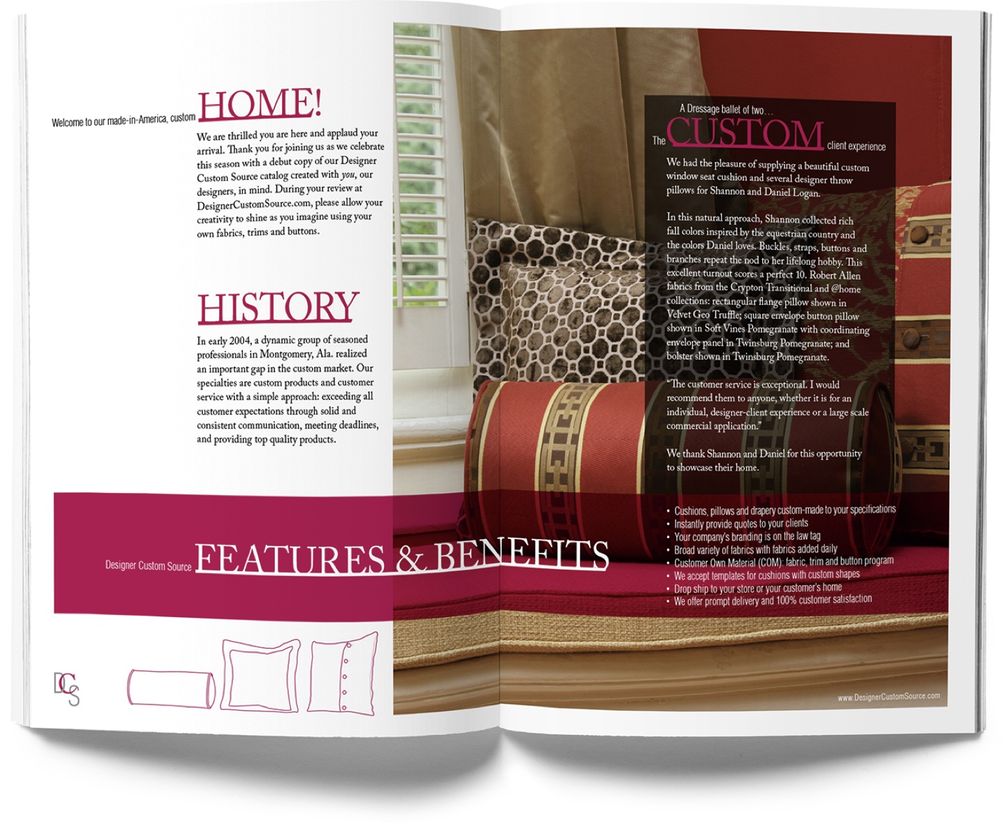 Designer Custom Source Beauty Book Inside Spread #1