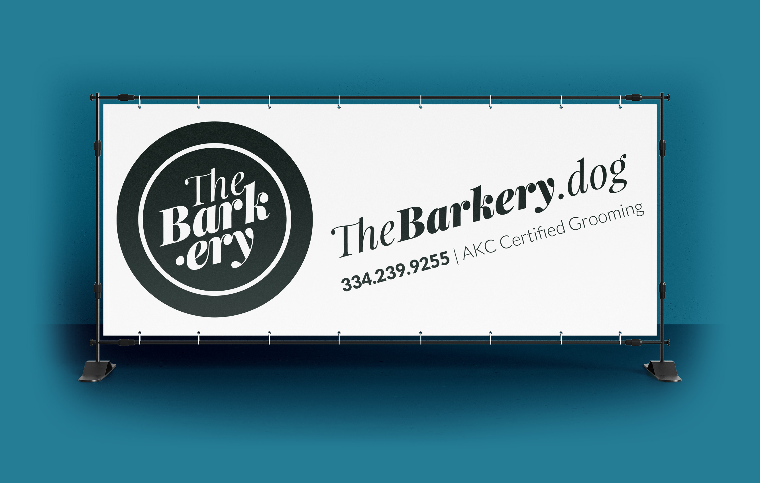 The Barkery general signage mockup