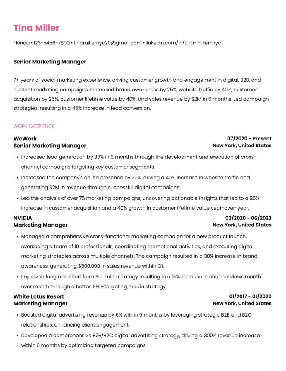 Poppins Resume Template