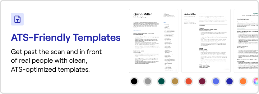 ATS-Friendly resume templates