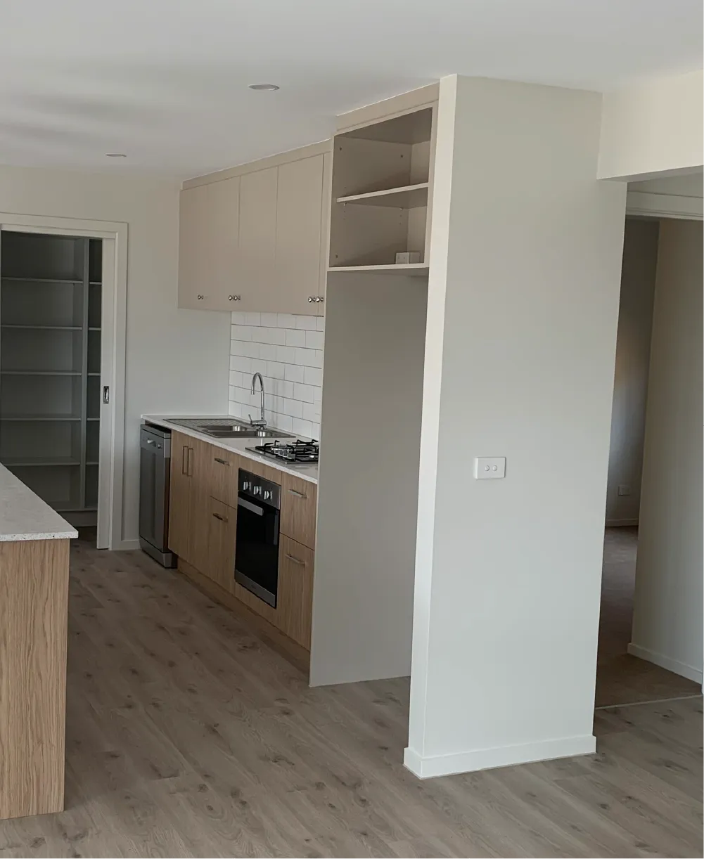 Photo of a kitchen renovation