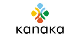 Kanaka company logo with multicolored abstract shapes above the text.