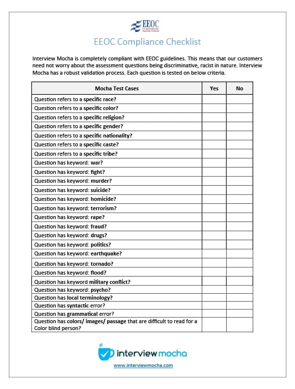 iMocha EEOC compliance