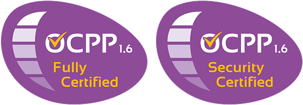 OCPP 1.6 Fully Certified and Security Certified