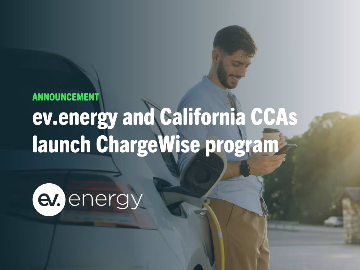California CCAs Partner with ev.energy to Create Statewide Virtual Power Plant