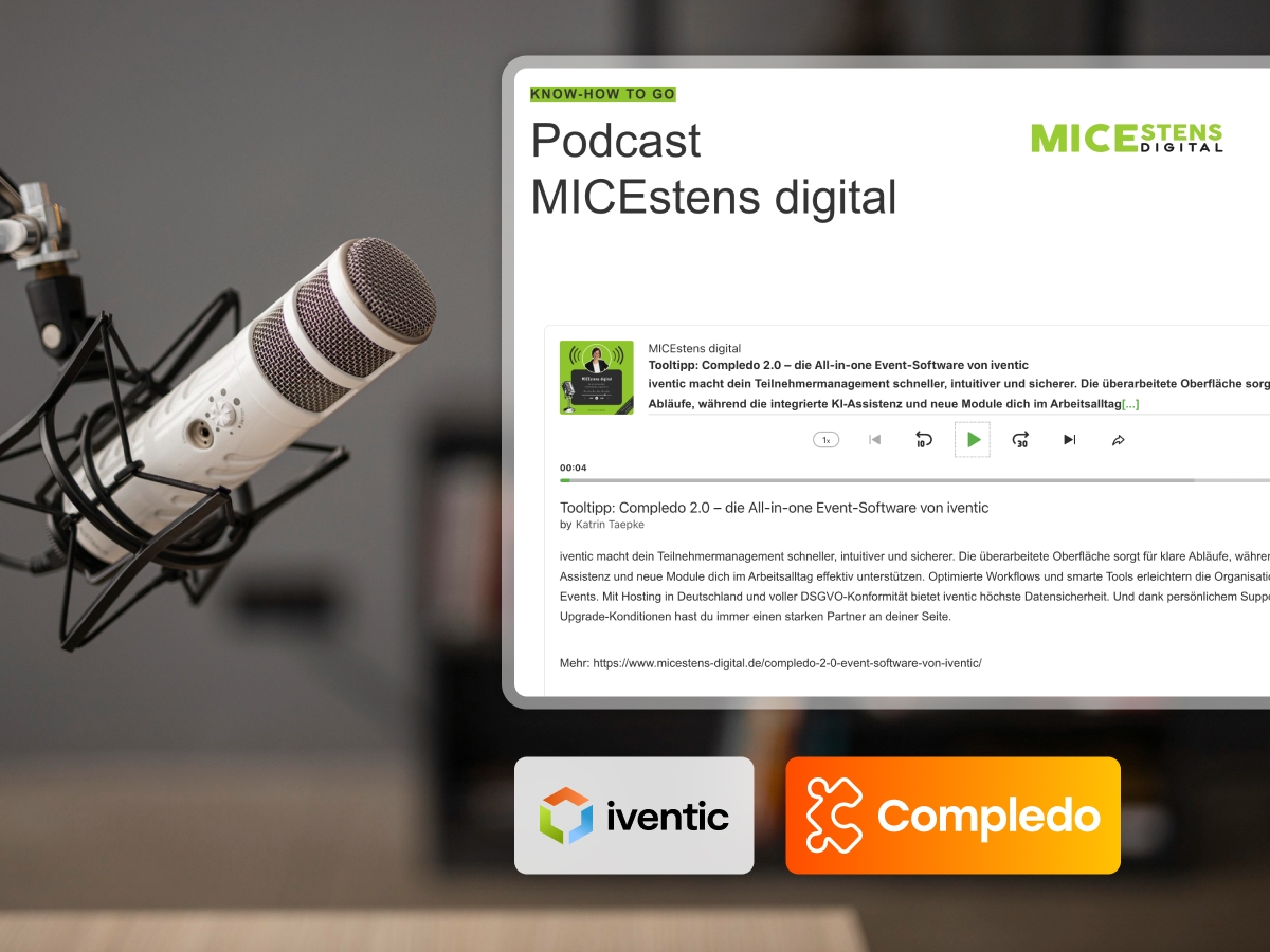 Compledo 2.0 im Podcast von MICEstens digital vorgestellt