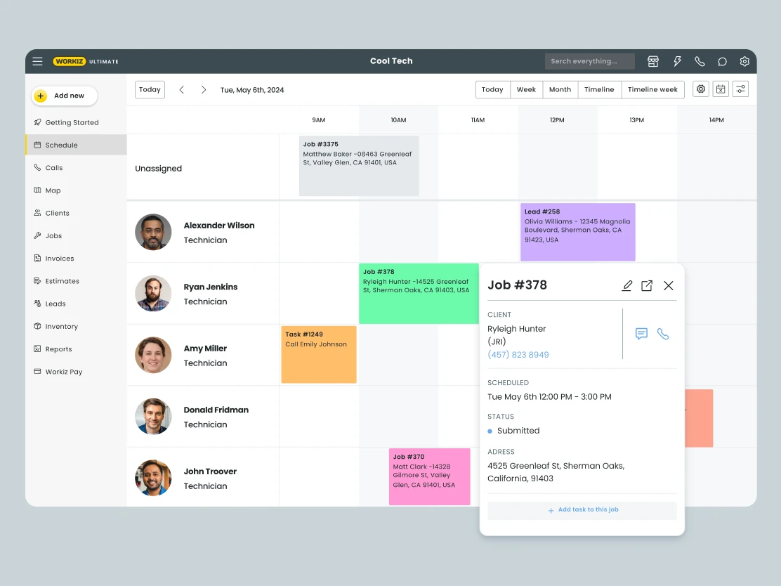 Scheduling feature