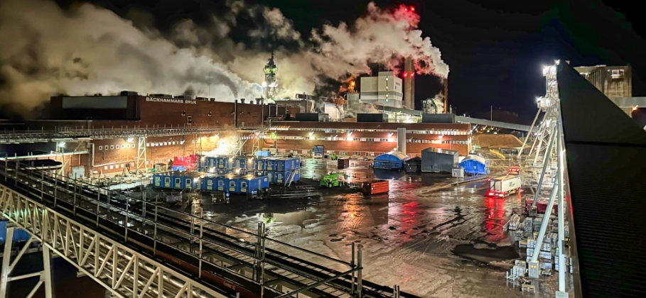 ANDRITZ leverans av avbarkningslinje till Nordic Paper Bäckhammar