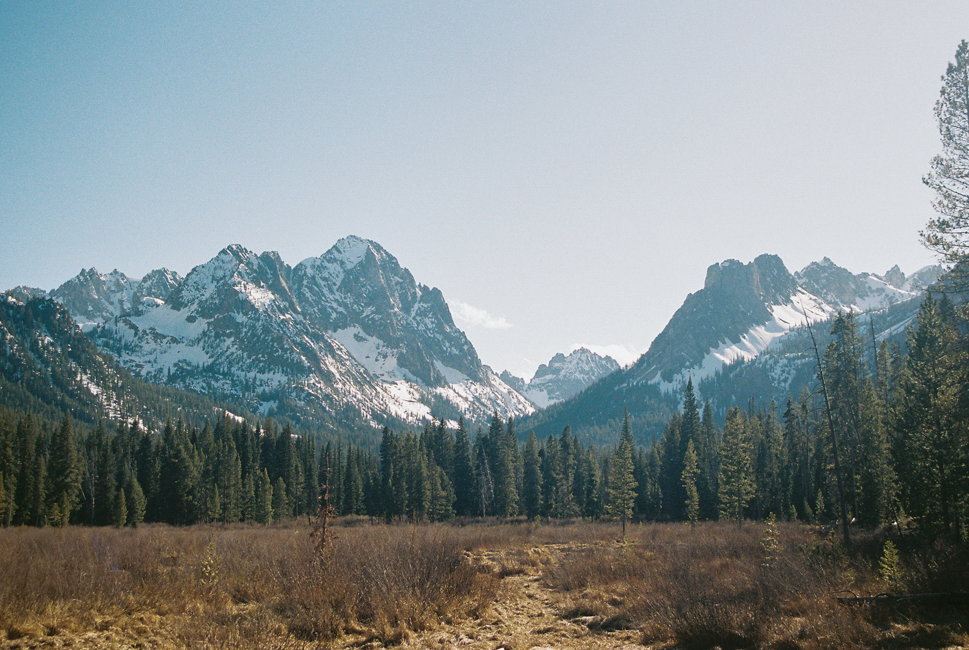 Sawtooth mountains in Stanley, Idaho