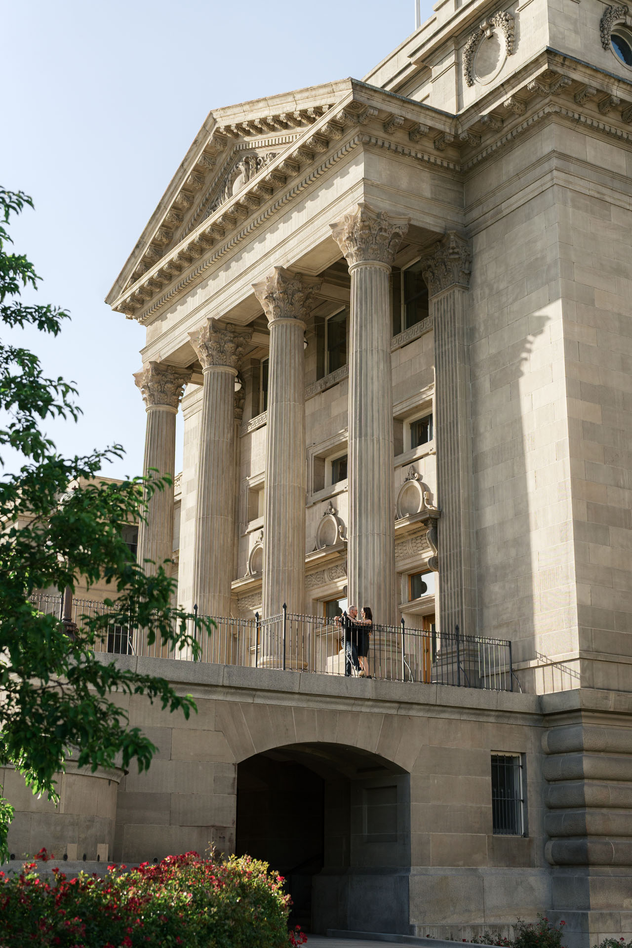 couple at the Boise capitol