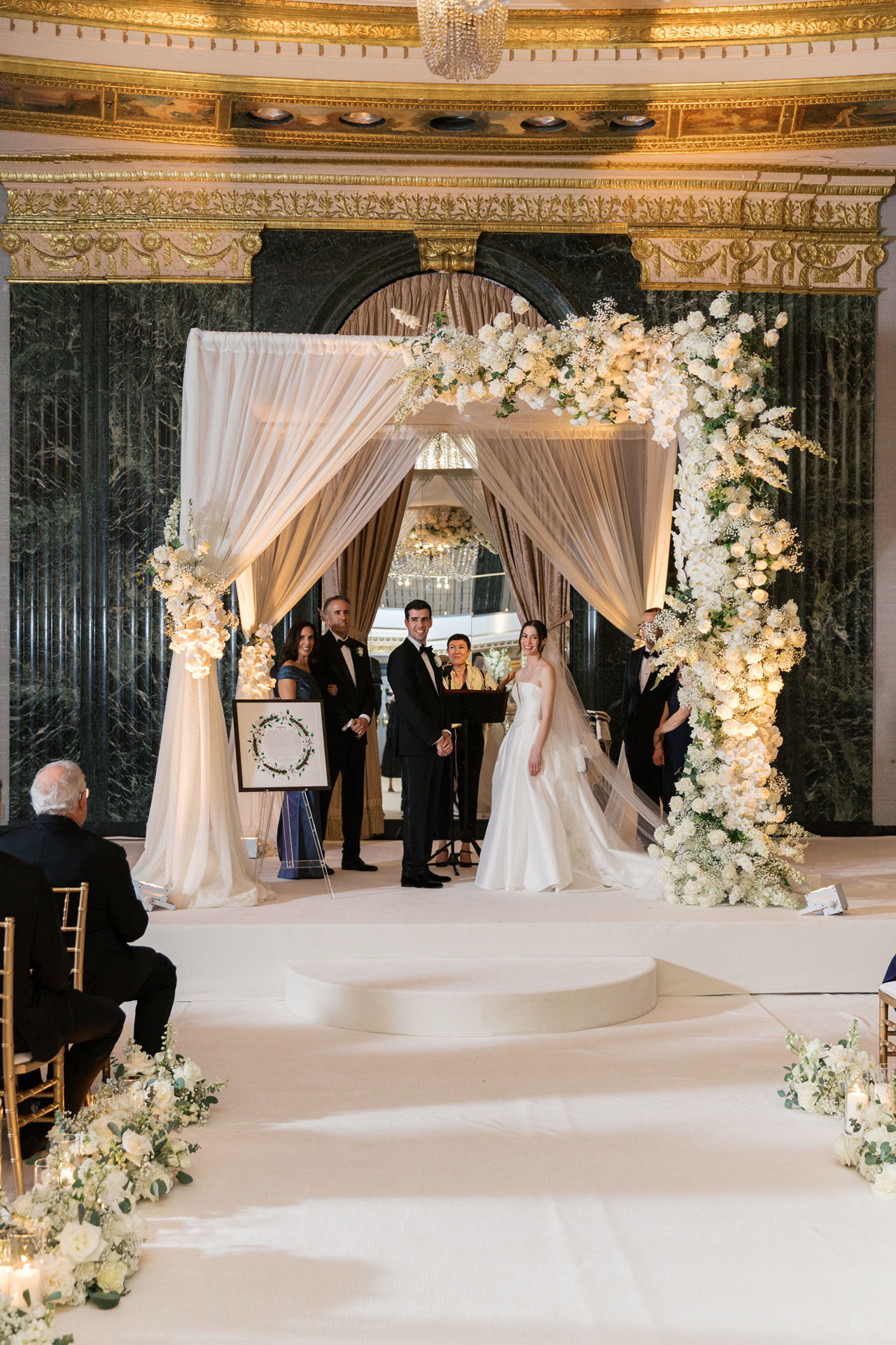 bride and groom during wedding ceremony
