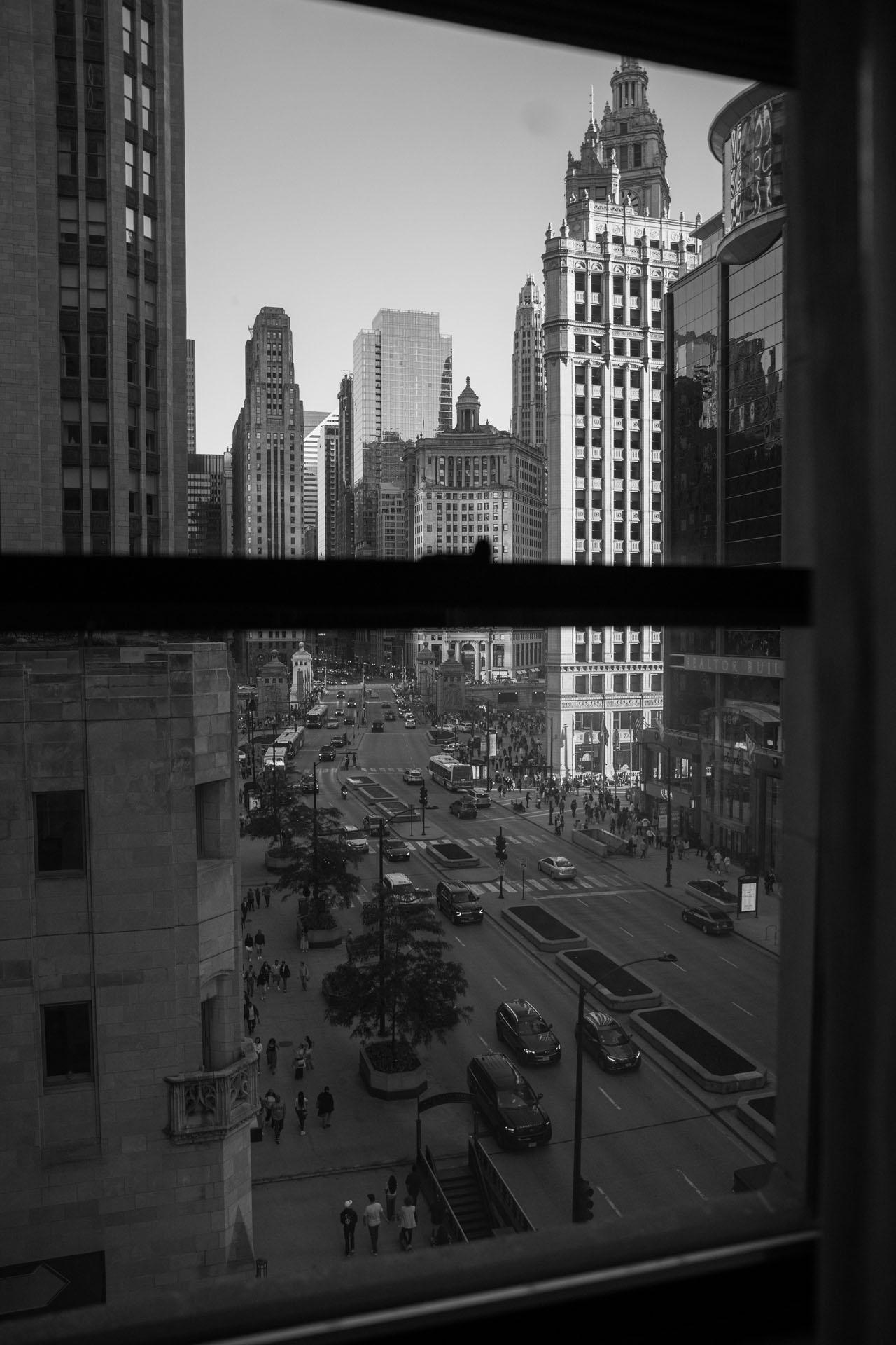 view out the window at InterContinental Chicago
