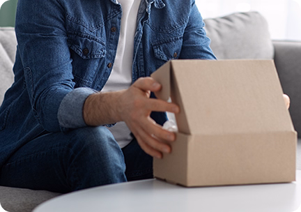 Free, discreet delivery