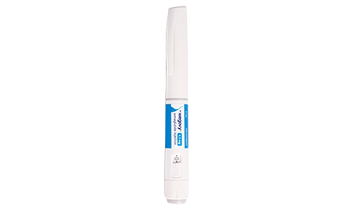 Healthcare treatment pen shown in a clean product display