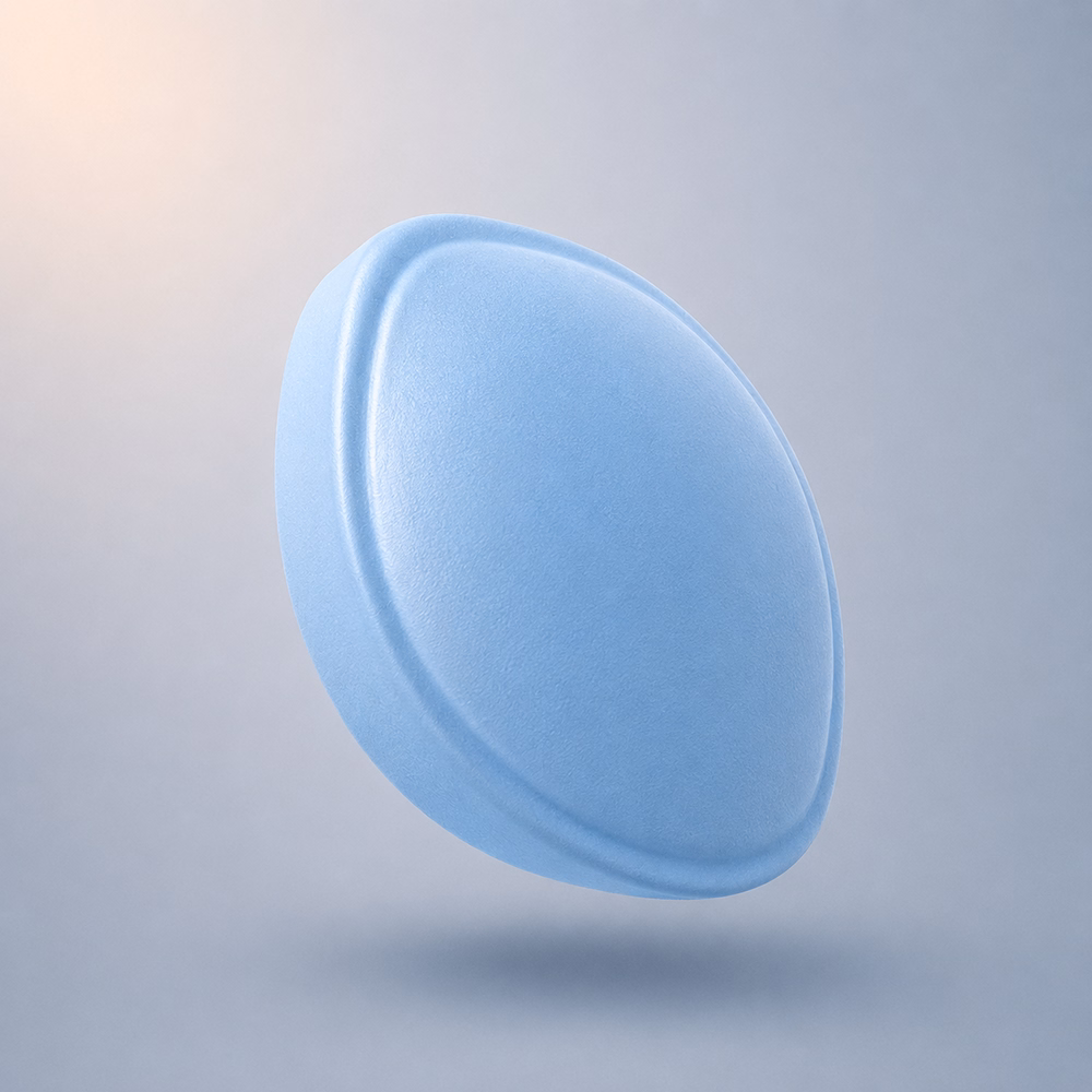 Blue tablet from Phoenix, a Canadian telehealth service for ED treatment