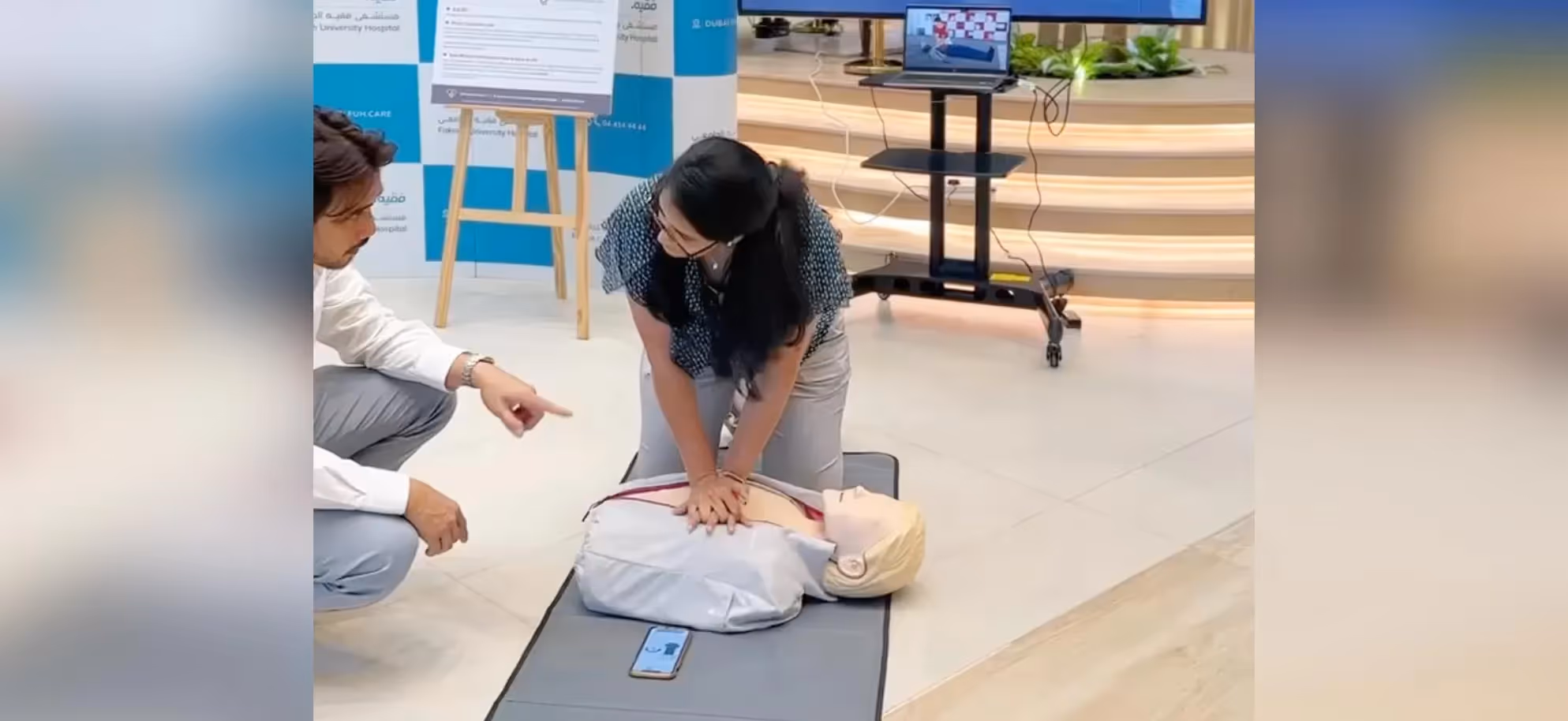 5 minute CPR training at FUH